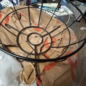 Black Metal Wire Basket